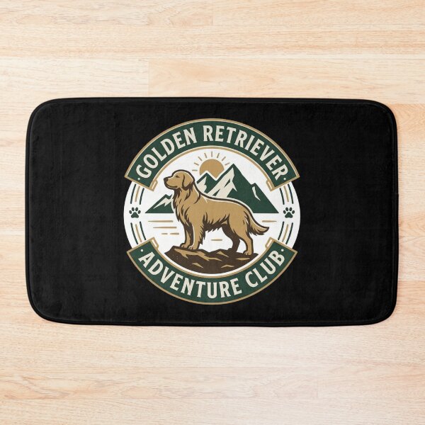 Item preview, Golden Retriever Adventure Club Vintage Hiking Dog Outdoors Emblem Aesthetic designed and sold by mood-draftsman.
