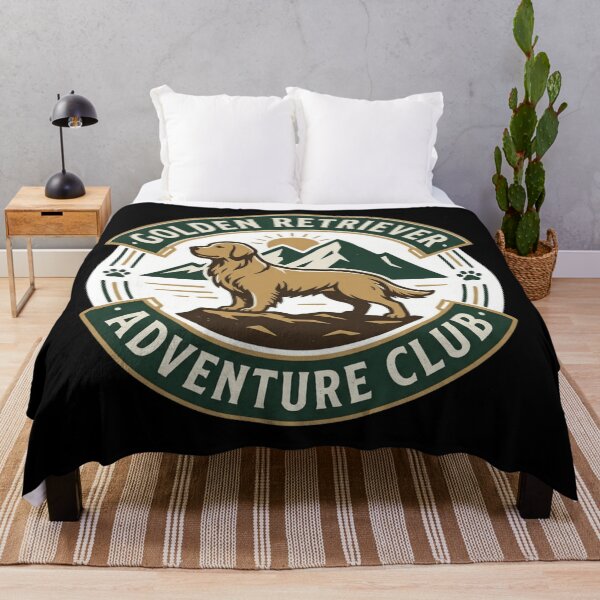Item preview, Golden Retriever Adventure Club Vintage Hiking Dog Outdoors Emblem Aesthetic designed and sold by mood-draftsman.