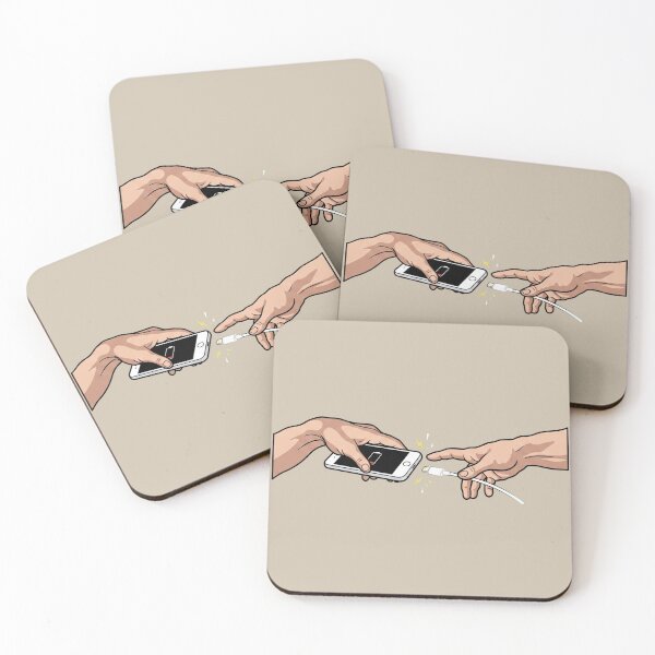 Item preview, The Creation Of Battery Phone Charger Michelangelo Art History Parody Pop Art designed and sold by Rare By Hero.