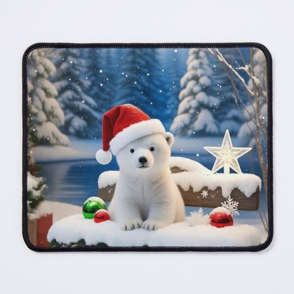 Item preview, Cute Polar Bear Christmas Winter Wonderland designed and sold by PuraVibeShop.