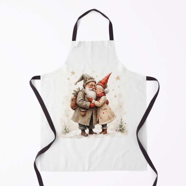 Item preview, Cute Santa and Mrs Claus Gnome Couple Christmas Art designed and sold by Connys Colorful World.