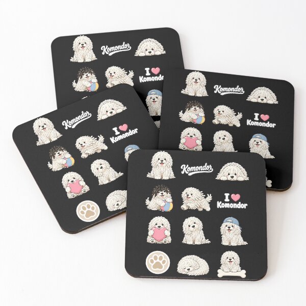Item preview, Cute Komondor stickers and apparel design designed and sold by rafaeltto.