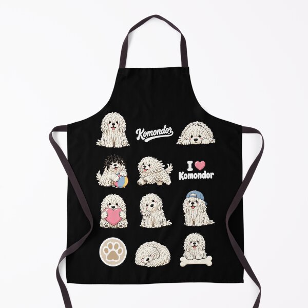 Item preview, Cute Komondor stickers and apparel design designed and sold by rafaeltto.