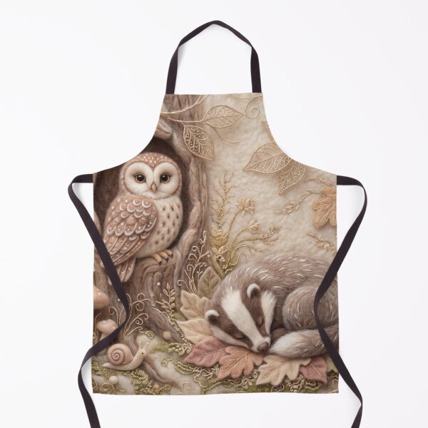 Item preview, Sleeping Badger in Autumn Woods, Cozy Fall designed and sold by PeacefulArtUkr.
