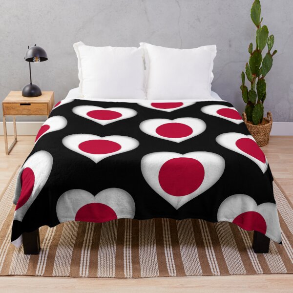Item preview, Japanese Flag Heart 3D Japanese Love Gift Design designed and sold by YAZ.