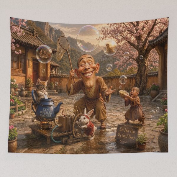 Item preview, Misty Landscape Beautiful Tibetan Scenary designed and sold by The Brother Wu Collection.