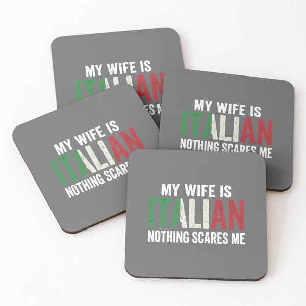 Item preview, My Wife Is Italian Nothing Scares Me Husband Humor Italian Heritage designed and sold by SofiBlair.
