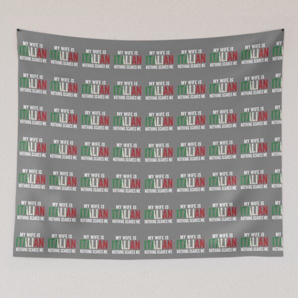 Item preview, My Wife Is Italian Nothing Scares Me Husband Humor Italian Heritage designed and sold by SofiBlair.