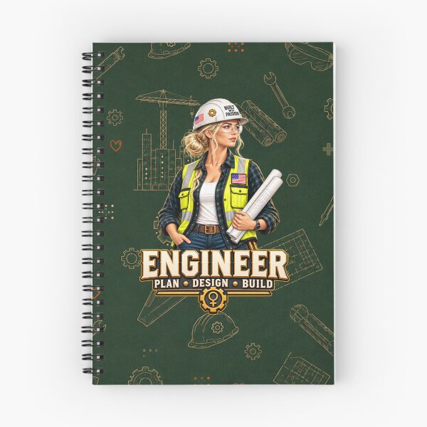 Item preview, Female Engineer – Plan Design Build | Women in Engineering designed and sold by HO•Designs.