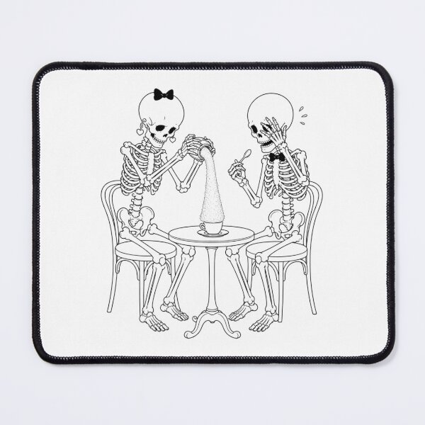 Item preview, Skeleton Couple Making Extremely Sweet Coffee designed and sold by Qenlo.