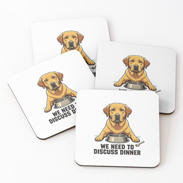 Item preview, Funny Hungry Dog We Need To Discuss Dinner Labrador Food Bowl Retro Aesthetic designed and sold by mood-draftsman.
