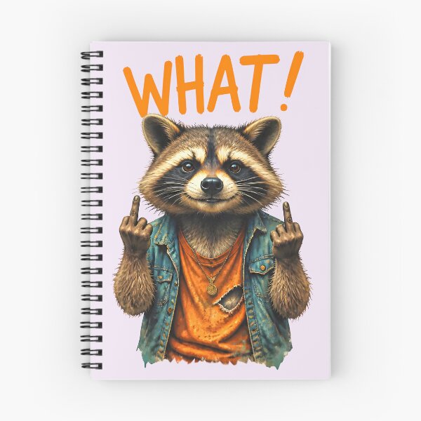 Item preview, WHAT! DEFIANT RACCOON DESIGN 1 designed and sold by DigitalandPhoto.