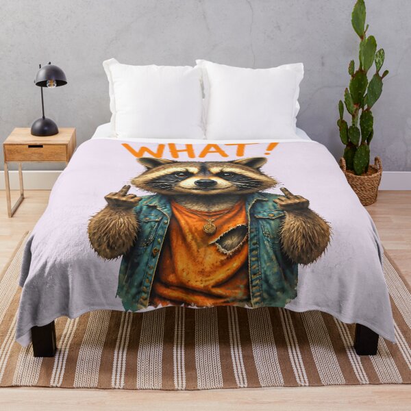 Item preview, WHAT! DEFIANT RACCOON DESIGN 1 designed and sold by DigitalandPhoto.