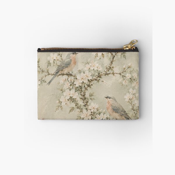 Item preview, Chinoiserie Birds Peony Blossom Soft Watercolour Painting designed and sold by Jozefin's Studio.