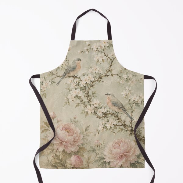 Item preview, Chinoiserie Birds Peony Blossom Soft Watercolour Painting designed and sold by Jozefin's Studio.