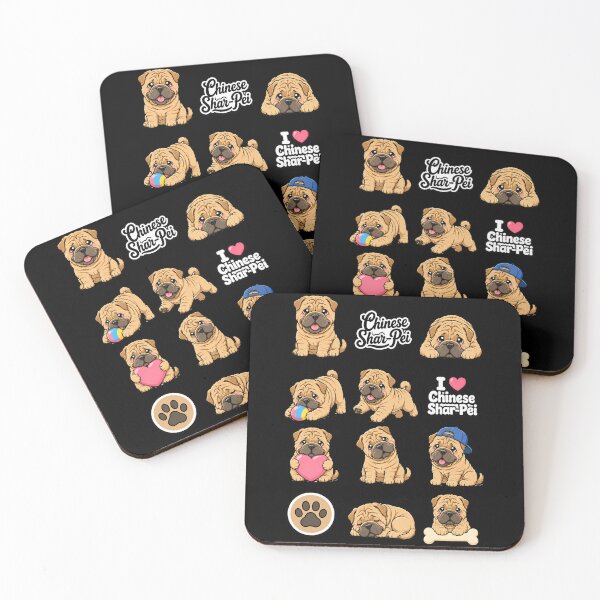 Item preview, Bonitos diseños de pegatinas y ropa con la imagen de un Shar-Pei. designed and sold by rafaeltto.