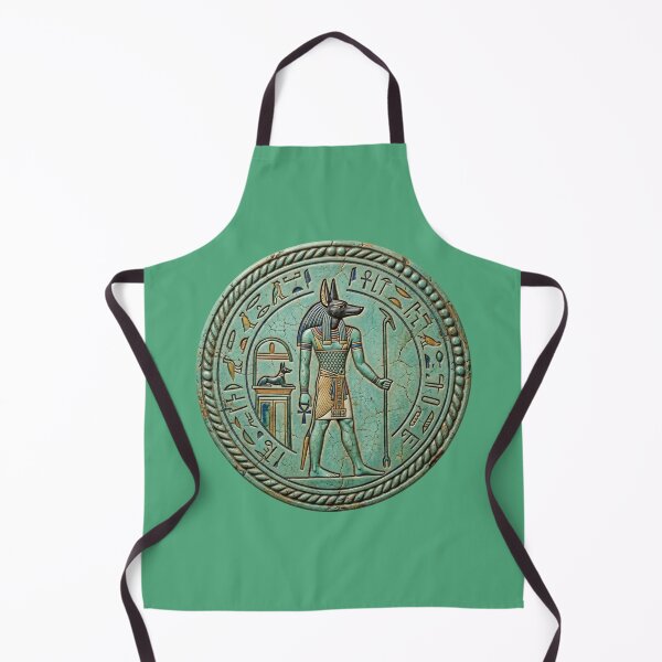 Item preview, Anubis Egyptian Faience Amulet - Ancient Jackal God of the Dead Art Print designed and sold by FreiherrPK.