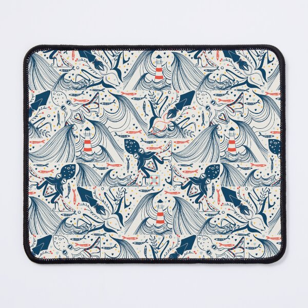 Item preview, ocean waves and octopus  designed and sold by KreativKdesigns.