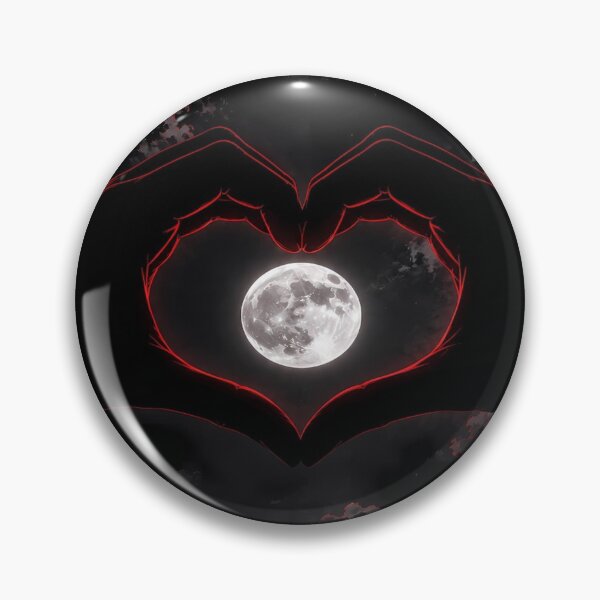 Item preview, Moon Heart – Cosmic Love Dark Surreal Streetwear designed and sold by Bathu Designs.