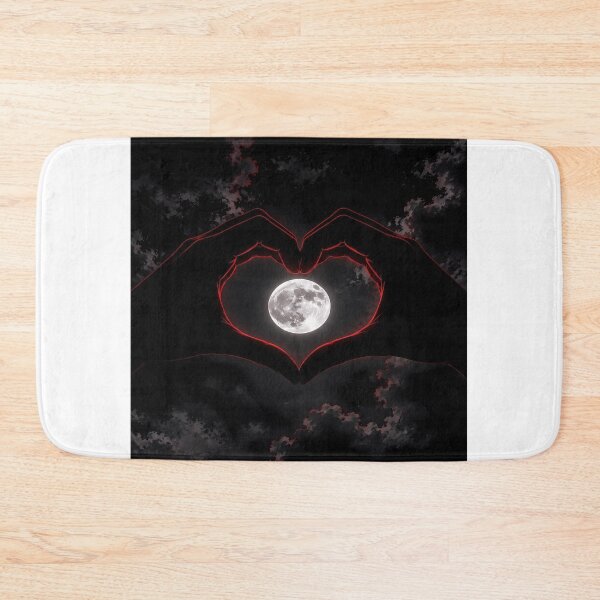 Item preview, Moon Heart – Cosmic Love Dark Surreal Streetwear designed and sold by Bathu Designs.
