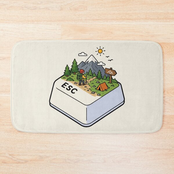Item preview, Escape to the Mountains – Hiking Adventure ESC Keycap designed and sold by tindian.
