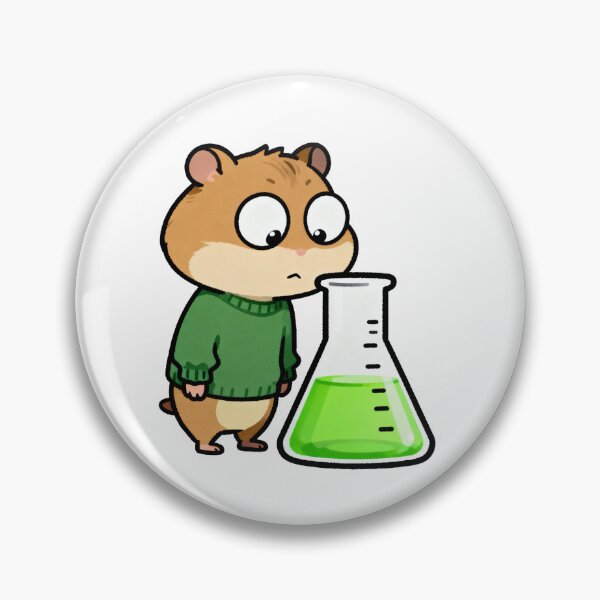 Item preview, Hamster Scientist - Cute Chemistry Lab Science Design designed and sold by yodaddydesigns.