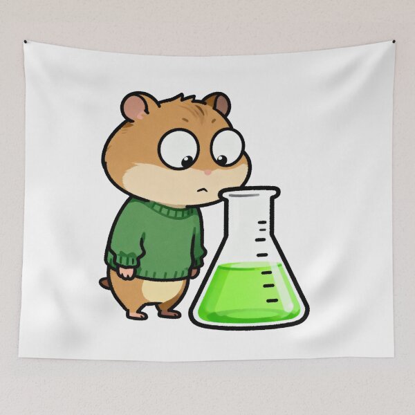 Item preview, Hamster Scientist - Cute Chemistry Lab Science Design designed and sold by yodaddydesigns.