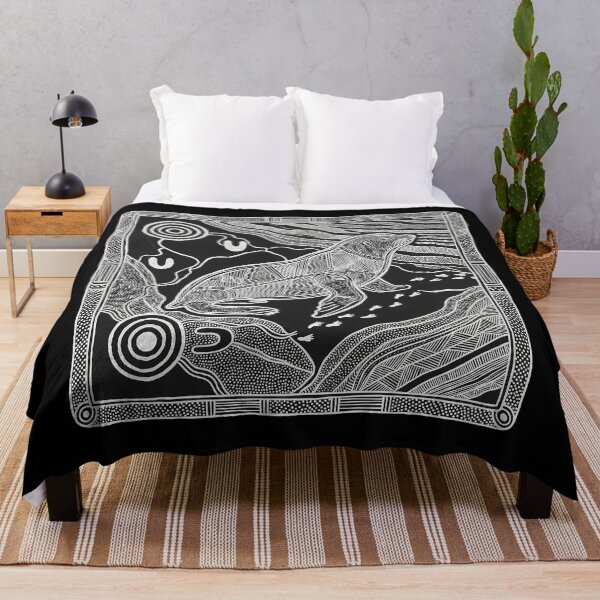 Item preview, Australian Fur Seal - Aboriginal Dot Art and Rarrk Marine Wildlife Print designed and sold by FreiherrPK.
