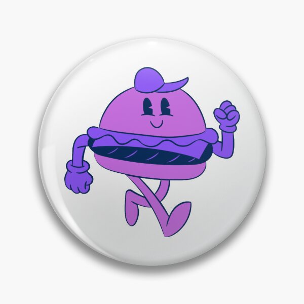 Item preview, Cute Purple Burger Character Illustration designed and sold by SROXT.