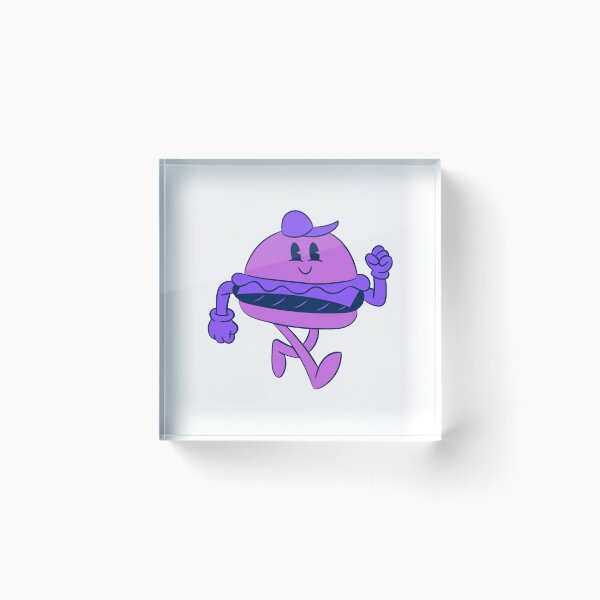 Item preview, Cute Purple Burger Character Illustration designed and sold by SROXT.
