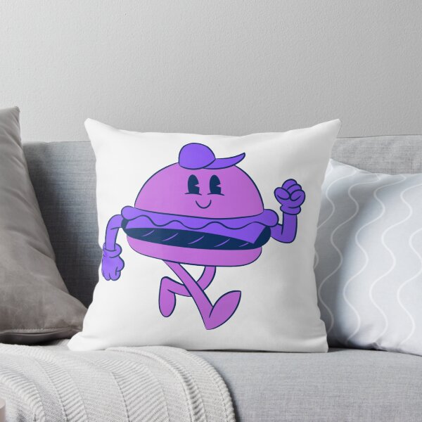 Item preview, Cute Purple Burger Character Illustration designed and sold by SROXT.