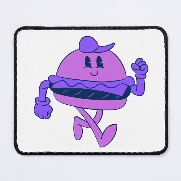 Item preview, Cute Purple Burger Character Illustration designed and sold by STOXT.