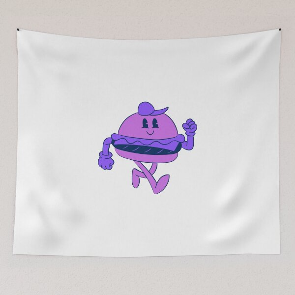 Item preview, Cute Purple Burger Character Illustration designed and sold by STOXT.