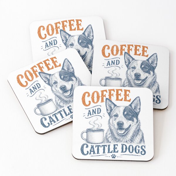 Item preview, Coffee and Cattle Dog designed and sold by Animavera.