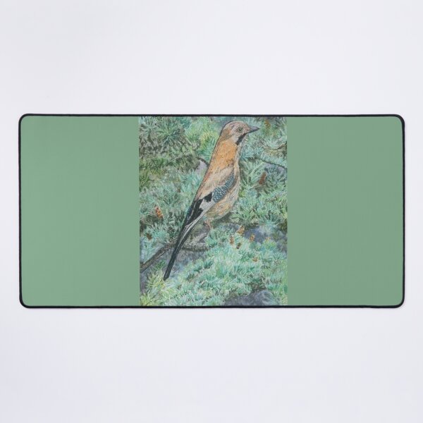 Item preview, European Jay in the Woodlands: Oil Pastels designed and sold by Charlotte's Shop of Bird Stuff.