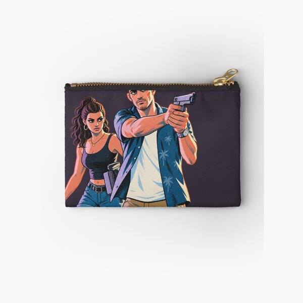 Item preview, GTA 6 Couple Vice City Fan Art Jason Lucia Retro Vintage designed and sold by ZOHRR.