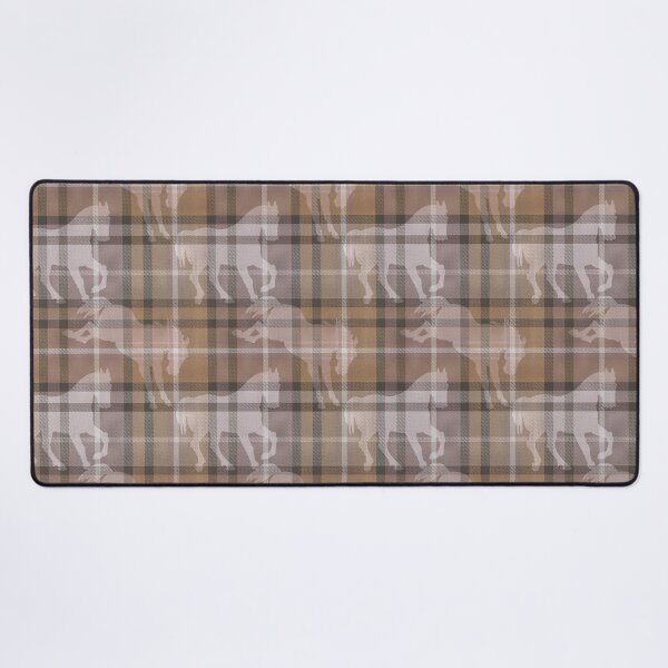 Item preview, Southwestern earthy brown horse tartan plaid with faux twill texture designed and sold by Anne Londez Studio.