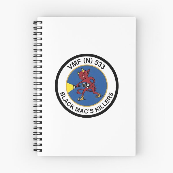 Item preview, USMC VMF(N)-533 Black Mac's Killers Night Fighter Squadron Emblem designed and sold by CharlieDesings.