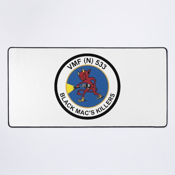 Item preview, USMC VMF(N)-533 Black Mac's Killers Night Fighter Squadron Emblem designed and sold by CharlieDesings.