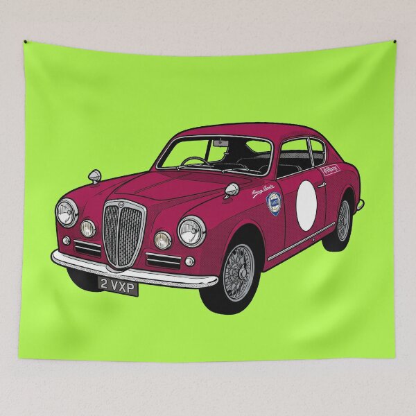 Item preview, Aurelia B20 GT - Vintage Italian Classic Grand Tourer Pop Art Print designed and sold by FreiherrPK.
