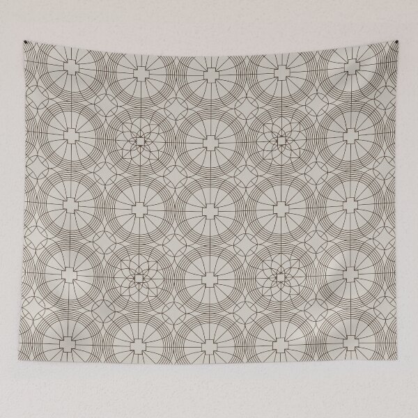 Item preview, Warm geometric pattern editorial modern minimal sand design designed and sold by Aurum-design.