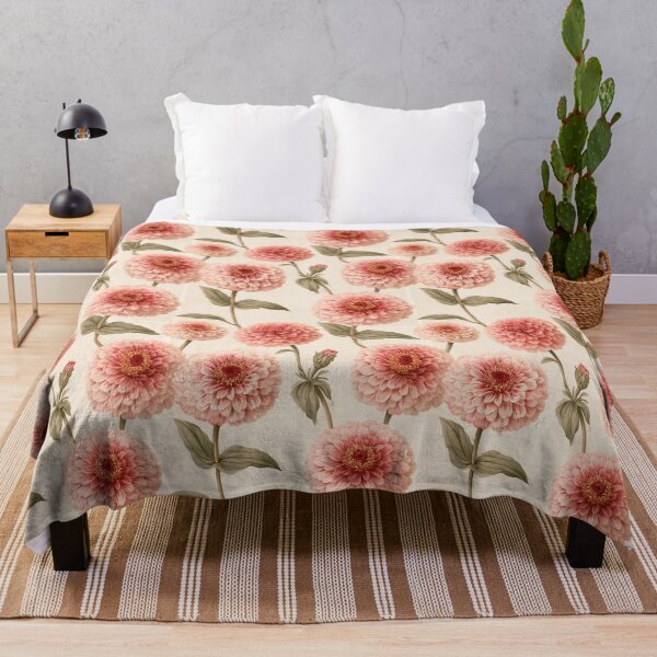 Item preview, Charming Zinnia Floral - Flower Bouquet Pattern - Best Gifts For Mom designed and sold by RoyalStarsPatts.