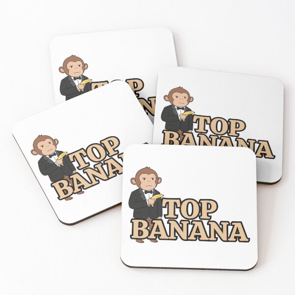 Item preview, Top Banana - Funny Monkey Boss Banana Pun designed and sold by yodaddydesigns.