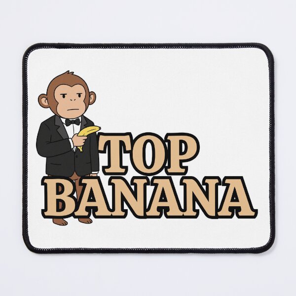 Item preview, Top Banana - Funny Monkey Boss Banana Pun designed and sold by yodaddydesigns.