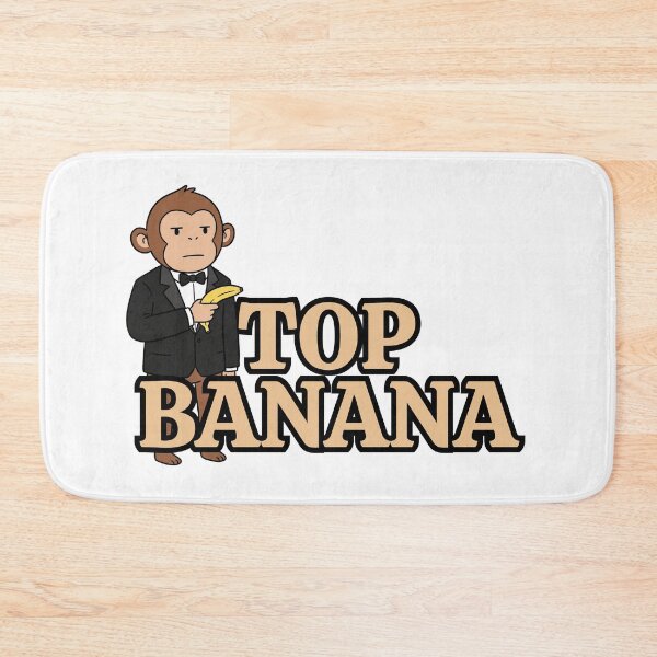 Item preview, Top Banana - Funny Monkey Boss Banana Pun designed and sold by yodaddydesigns.