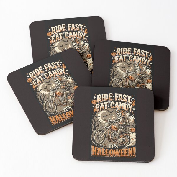 Artikelvorschau, Ride fast, eat candy, it's Halloween - Halloween for rider entworfen und verkauft von ParadoxParadox.