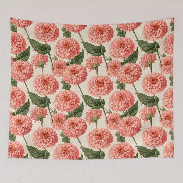 Item preview, Whimsical Zinnia Texture  - Flower Garden Pattern - Best Gifts For Dad designed and sold by RoyalStarsPatts.