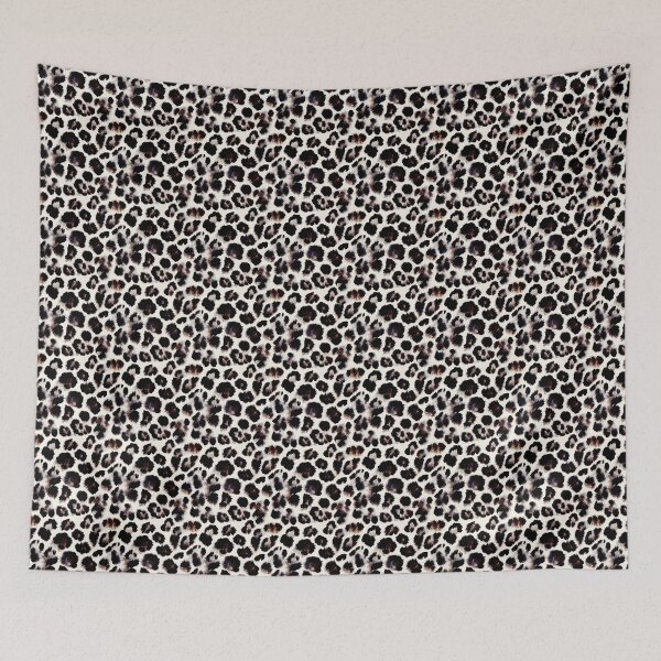 Item preview, Luxe Watercolor Leopard Print Aesthetic Pattern in Black, Brown & Cream designed and sold by Creative Brat Design Studio.
