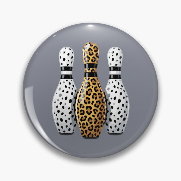 Item preview, Leopard Print Dalmatian Bowling Pins Bowler  designed and sold by SofiBlair.