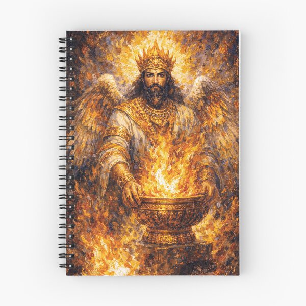 Item preview, Atar Painting – Persian God of Fire and Divine Light designed and sold by GalleryKauffeld.